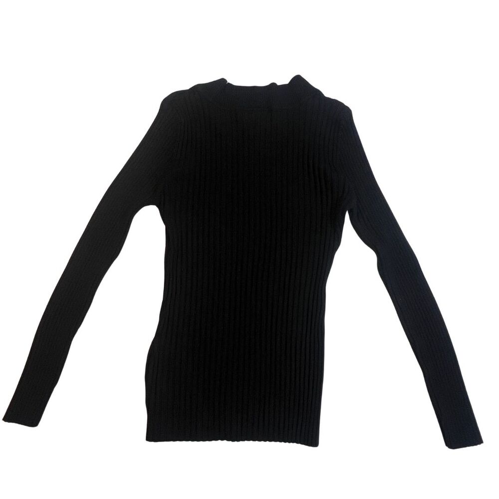 Hooked Up by IOT Sweater Juniors XL Rib Knit Preppy Classic Academic V Neck Top - Picture 12 of 13